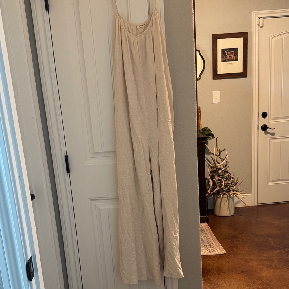 Kori Light Tan Jumpsuit